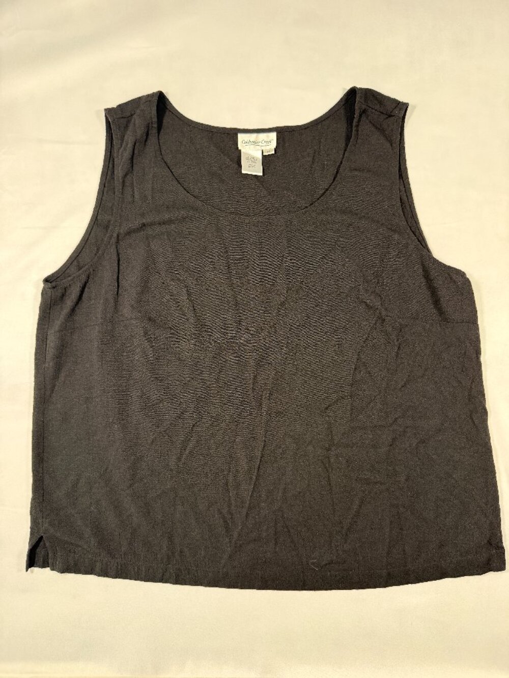 Coldwater Creek Black Sleeveless Tank Top XL
